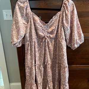 L Love Junior's Pink/White Dress Size Medium